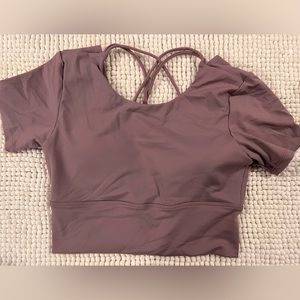 Halara crop tops with built-in bra